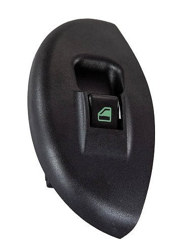 INTERRUPTOR VIDRO ELETRICO SIMPLES 12V 5T  FIAT PALIO 1996>2002/STRADA 1996>2002/SIENA 1996>2002 (C/ MOLDURA CONCHA - VERDE) - 02.1007 - autopeca OSPINA da ITAPIR
