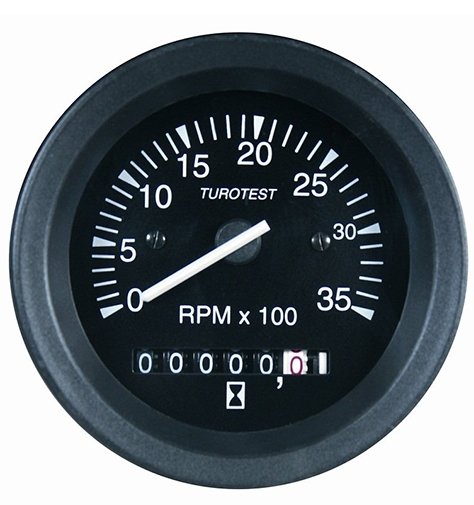 ** TACOMETRO 12/24V (85mm) UNIVERSAL (W 140- 400Hz@1000RPM)