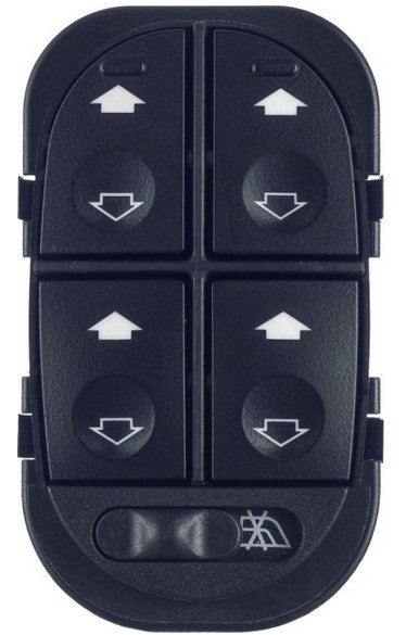 INTERRUPTOR VIDRO ELETRICO QUADRUPLO 12V 12T  FORD ESCORT ZETEC 1997>2002 (VERDE) - FD-1006 - autopeca MULTIQUALITA  da ITAPIR
