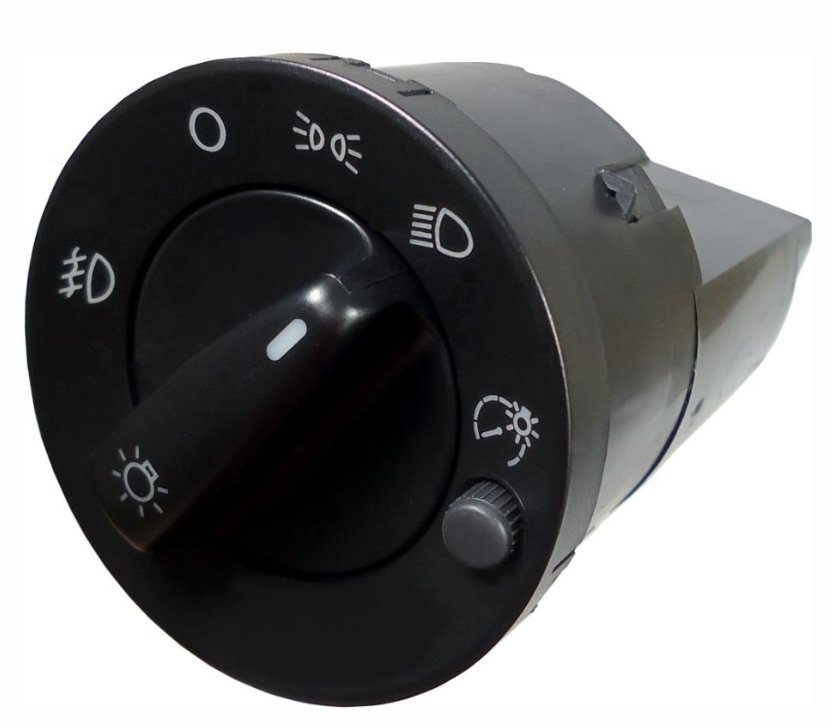INTERRUPTOR FAROL 12V 17T  VW GOL GIII 2000>2006/PARATI 2000>2006/SAVEIRO 2000>2006 (Reostato - Neblina - Ilumincao Vermelha)  - DNI-2139 - autopeca DNI da ITAPIR