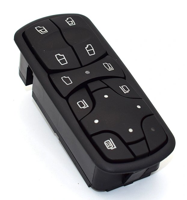 INTERRUPTOR VIDRO ELETRICO DUPLO/TRAVA/REGULAGEM RETROVISOR DESEMBACADOR 24V 10T LE  MB ACTROS