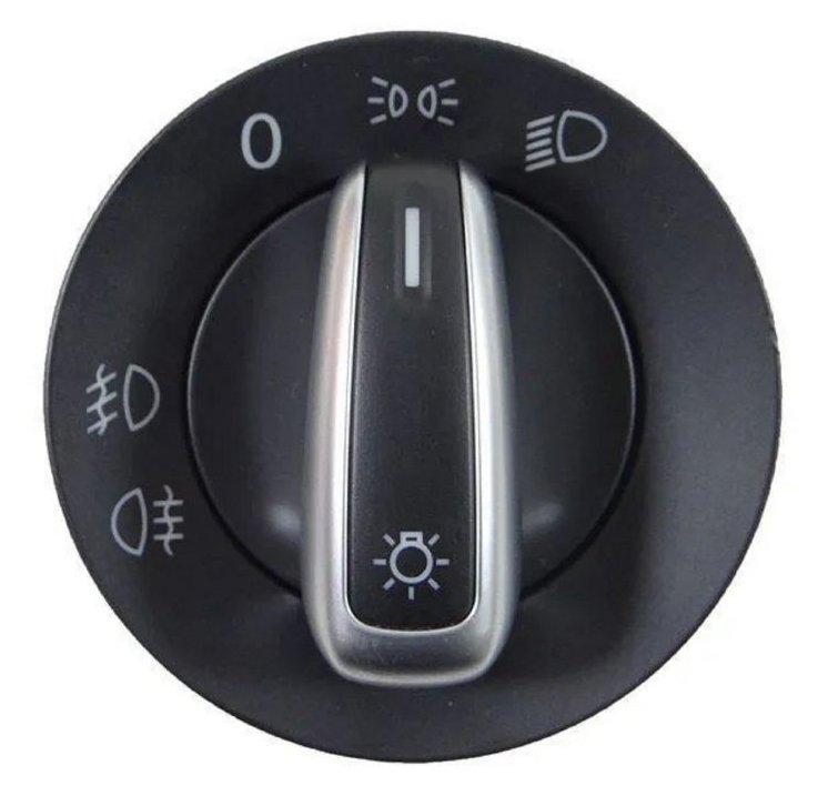 INTERRUPTOR FAROL 12V 10T  VW AMAROK 2011>2025/JETTA 2011>2018/GOL 2013>2016/VOYAGE 2013>2016/SAVEIRO 2013>2016/TIGUAN 2013>2017