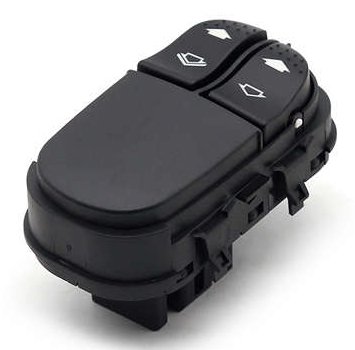 INTERRUPTOR VIDRO ELETRICO DUPLO 12V 6T  FORD FOCUS 2000>2008 (VERDE)