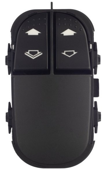 INTERRUPTOR VIDRO ELETRICO DUPLO 12V 9T  FORD FOCUS 2000>2009/ESCORT 2000>20002 (VERDE)
