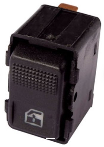 INTERRUPTOR VIDRO ELETRICO SIMPLES 12V 5T  FORD ROYALE 1991>1996/VERSALLES 1991>1996 (VERDE - S/ MOLDURA )