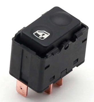 INTERRUPTOR VIDRO ELETRICO SIMPLES 12V 5T  FORD ESCORT 1993>1996 (VERDE)