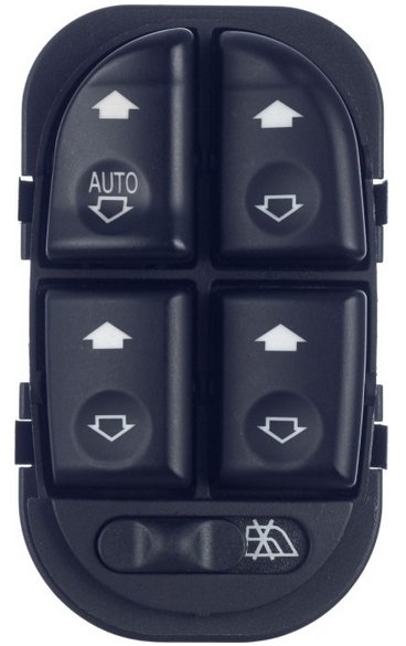 INTERRUPTOR VIDRO ELETRICO QUADRUPLO 12V 14T  FORD FOCUS 2000>2008 (VERDE) - FD-1020 - autopeca MULTIQUALITA  da ITAPIR