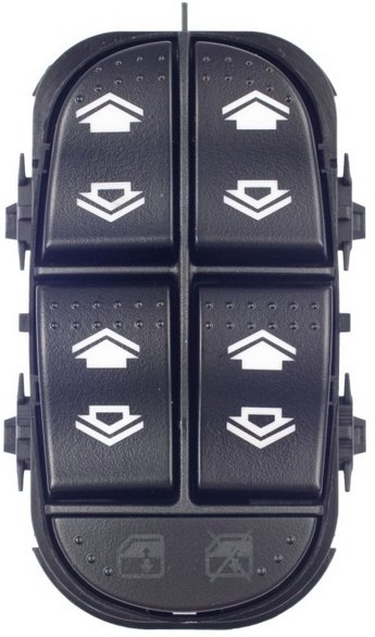 INTERRUPTOR VIDRO ELETRICO QUADRUPLO  FORD FOCUS 2000>2008 (VERDE - C/ TRAVA)