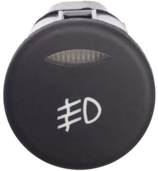 INTERRUPTOR FAROL AUXILIAR/MILHA/NEBLINA 12V 4T  FORD KA 1997>2007/FIESTA 1996>2003/ECOSPORT 1996>2003 (VERDE)