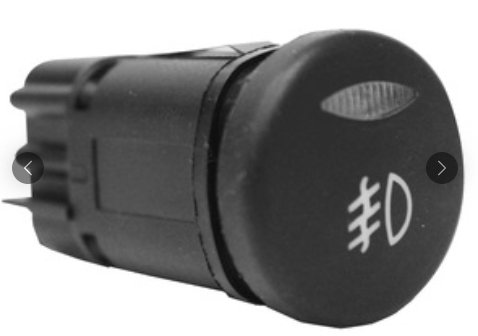 INTERRUPTOR FAROL AUXILIAR/MILHA/NEBLINA 12V  FORD KA 2008>2013/FIESTA 2003>2014/ECOSPORT 2004>2012 (VERDE)