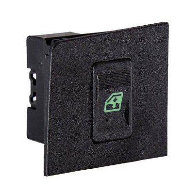 INTERRUPTOR VIDRO ELETRICO SIMPLES 12V 5T   FIAT UNO 1985>2004/PREMIO 1985>2004/ELBA 1985>2004/FIORINO 1985>2004 (VERDE)