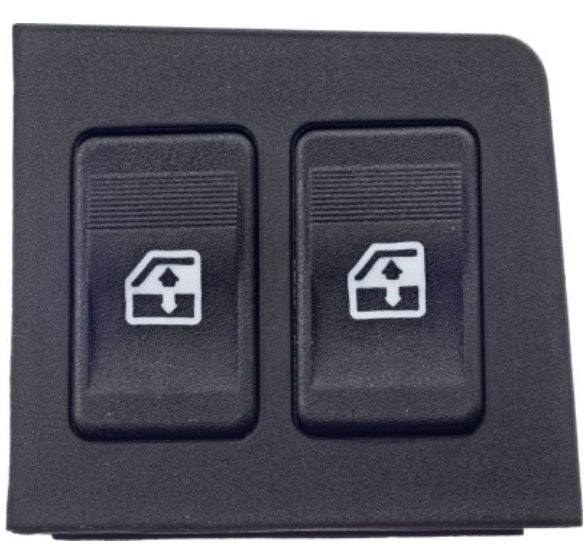 INTERRUPTOR VIDRO ELETRICO DUPLO 12V 6T  FIAT UNO 1984>2001/ELBA 1984>1996/PREMIO 1984>1996/FIORINO 1995>2001 (VERDE)