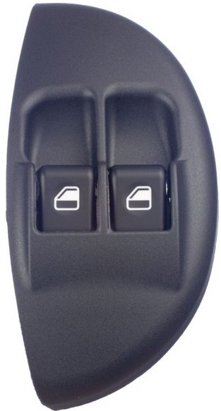 INTERRUPTOR VIDRO ELETRICO DUPLO 12V 6T  FIAT PALIO YOUNG 2002>2015 (C/ MOLDURA COCHA - VERMELHO)