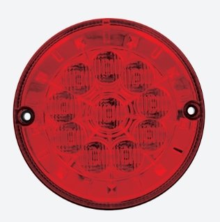 LANTERNA TRASEIRA LED 12/24V (ACR/RUBI)  125mm  ONIBUS   - MUL- 5.00.81 - autopeca MULTILIGHT da ITAPIR