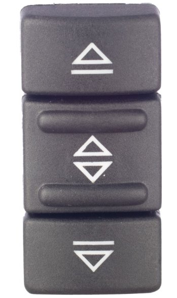 INTERRUPTOR VIDRO ELETRICO SIMPLES 5T  RENAULT MASTER 2003>2009 (ILUMINACAO AMBAR)