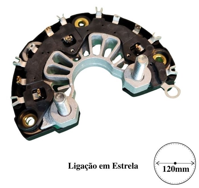 PLACA RETIFICADORA 150A  TOYOTA COROLLA/HILUX/SW4 - IK-3290 - autopeca IKRO da ITAPIR