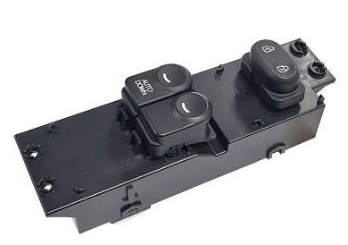 INTERRUPTOR VIDRO ELETRICO/TRAVA 12V 18T  HYUNDAI HB20 2012>2019 (LED AZUL)