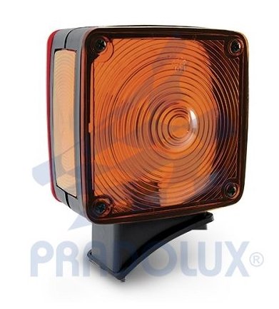 LANTERNA DIANTEIRA DIRECIONAL PARA-LAMA LD  MB CARA PRETA (Base Curva/Dupla Face) - PL-0408.35.05 - autopeca PRADOLUX da ITAPIR