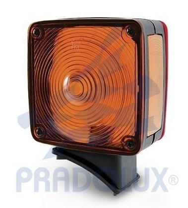 LANTERNA DIANTEIRA DIRECIONAL PARA-LAMA LE  MB CARA PRETA (Base Curva/Dupla Face) - PL-0408.36.05 - autopeca PRADOLUX da ITAPIR