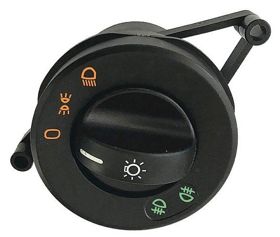 INTERRUPTOR FAROL/NEBLINA 24V 10T  MB ACTROS/AXOR/ATEGO (ILUMINACAO AMBAR/VERDE)
