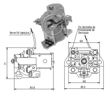 AUTOMATICO MOTOR PARTIDA 12V  VOLVO  LM218/T800/T810/TRUCK - ZM 2-901 - autopeca ZM - Relés da ITAPIR