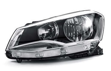 FAROL PRINCIPAL LE  VW GOL GVI 2013>2016/SAVEIRO GVI 2013>2016/VOYAGE 2013>2016 (Lampada H7/H1 - Moldura Frontal Metalizada) - ART-160.837 - autopeca ARTEB da ITAPIR
