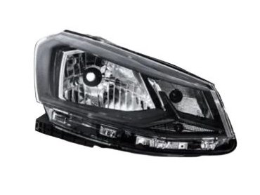 FAROL PRINCIPAL LD  VW GOL 2016>2018/VOYAGE 2016>2018 (Monorefletor c/ Friso Preto) - RUF-25.196 - autopeca RUFATO da ITAPIR