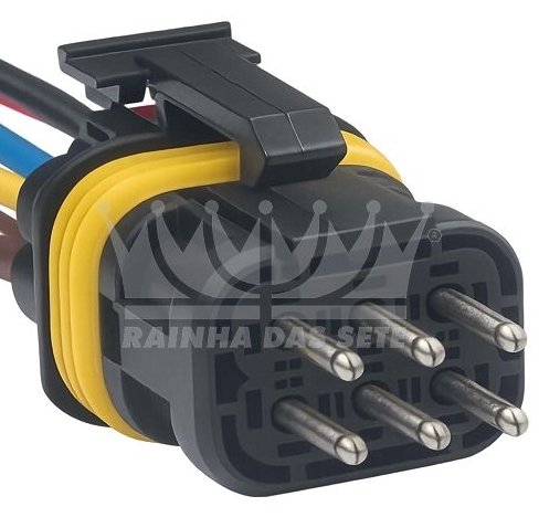 CHICOTE 6V LAMPADA/LATERNA TRASEIRA   SCANIA (MACHO) - ETE-9289 - autopeca RAINHA 7  da ITAPIR