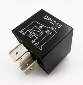RELE AUXILIAR 24V/5T/50A  UNIVERSAL (Selado c/ Resistor - C/ Suporte) - DP-25.8215 - autopeca DPAULA   da ITAPIR