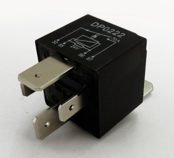 RELE AUXILIAR 24V/4T/70A  UNIVERSAL/MB/SCANIA/VOLVO/FORD/VW (2 Terminais Largos - C/ Suporte) - DP-25.0222 - autopeca DPAULA   da ITAPIR