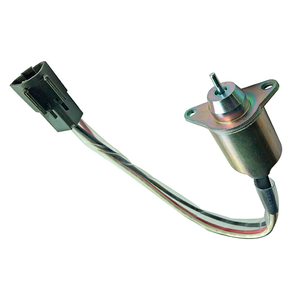 VALVULA SOLENOIDE PARADA 12V  HYUNDAI/YANMAR/JOHN DEERE/KOMATSU PC40/PC50/DAWEOO DH55/DH60  (PLUG 3 PINOS)