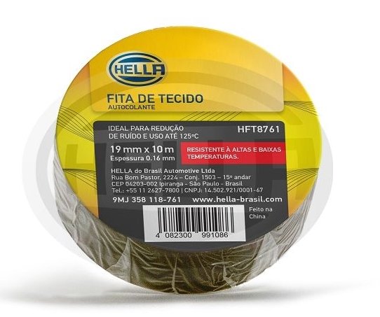 FITA ISOLANTE (Tecido) 19mm x 10M (Rolo 10 Mts) -  - DNI-5027 - autopeca DNI da ITAPIR