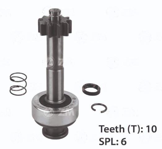 IMPULSOR MOTOR PARTIDA 17/10D  CATEPILLAR 3216/FORD/JOHN DEERE 6600/6605/7505/NEW HOLLAND 660 - ZM-85.480.04 - autopeca ZM - COMPONENTE da ITAPIR