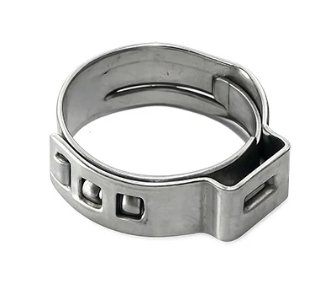 ABRACADEIRA ACO RADIAL PRESSAO (NOMINAL 13,3mm - MINIMO 10,8mm - MAXIMO 13,3mm - LARGURA 7mm - ESPESSURA 0,6mm) - ETE-RA-13307 - autopeca RAINHA 7  da ITAPIR