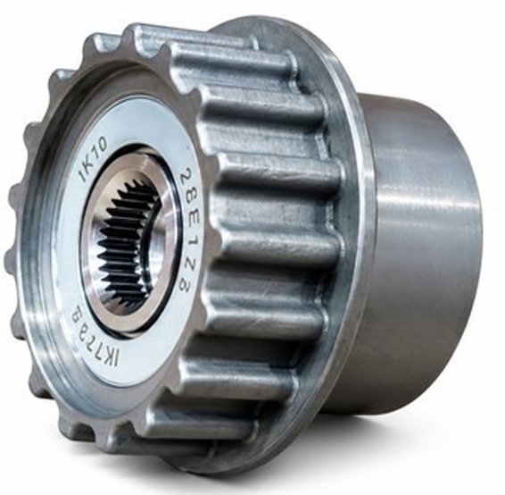 POLIA RODA LIVRE ALTERNADOR (6PK - 06 VIAS)  VOLVO S60II 2.0/S80II 3.2/V60 3.0/XC60 3.2/XC70II 3.2 - IK-7129 - autopeca IKRO da ITAPIR