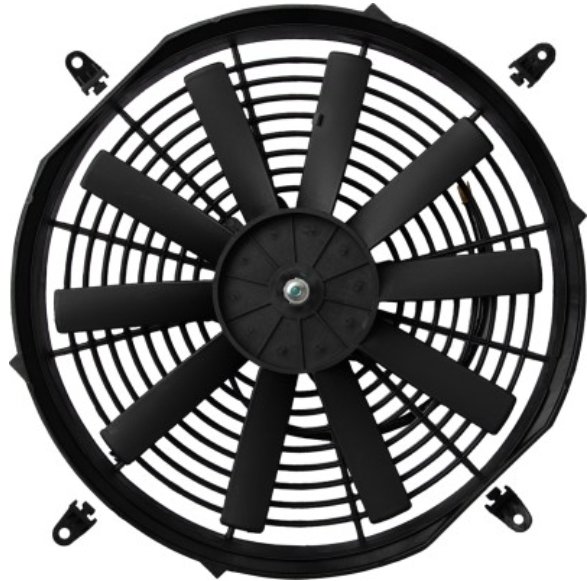 ELETRO-VENTILADOR SLIM  12V 14" (10H - ASPIRA/SOPRA - 378mm)  UNIVERSAL - MQ-0893 - autopeca MULTIQUALITA  da ITAPIR