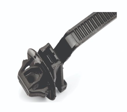 ABRACADEIRA NYLON C/ CLIP FIXACAO OBLONGO  (145mm) - FCOB-8015.PP - autopeca FRONTEC da ITAPIR