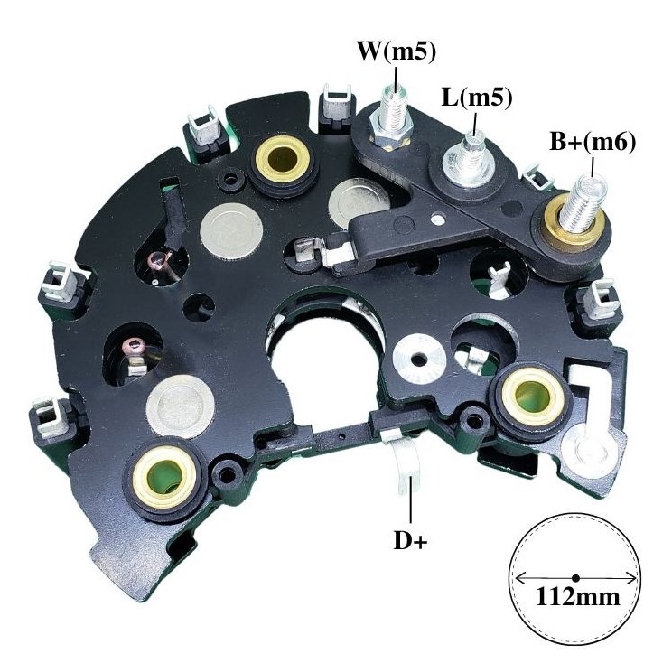 ** PLACA RETIFICADORA 105A  FORD ESCORT (SAPAO)/FIESTA