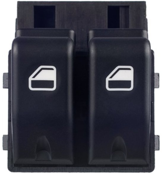 INTERRUPTOR VIDRO ELETRICO DUPLO 12V 6T  FIAT PALIO 1996>2002/STRADA 1996>2002/SIENA 1996>2002 (AMBAR - S/ MOLDURA) - FI-1003 - autopeca MULTIQUALITA  da ITAPIR